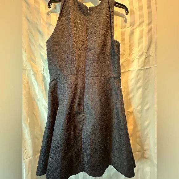 Banana Republic V-Neck Sleeveless Navy Blue Tapestry Dress - Picture 6 of 10